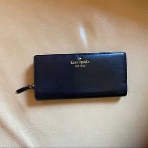 Long wallet with zipper inside